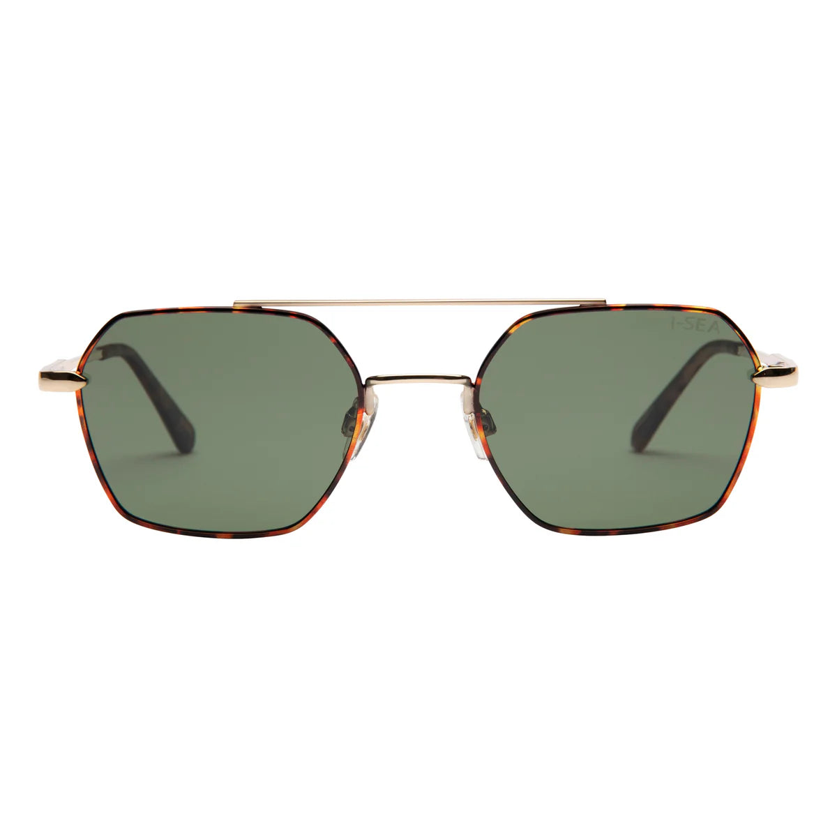 I-SEA Sara Women's Polarized Sunglasses - Tort Frame/Olive Lens