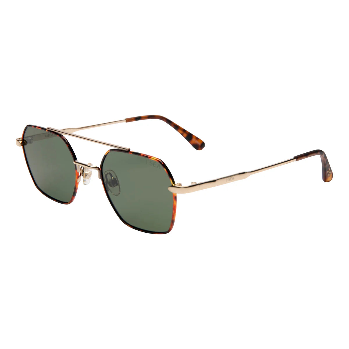 I-SEA Sara Women's Polarized Sunglasses - Tort Frame/Olive Lens