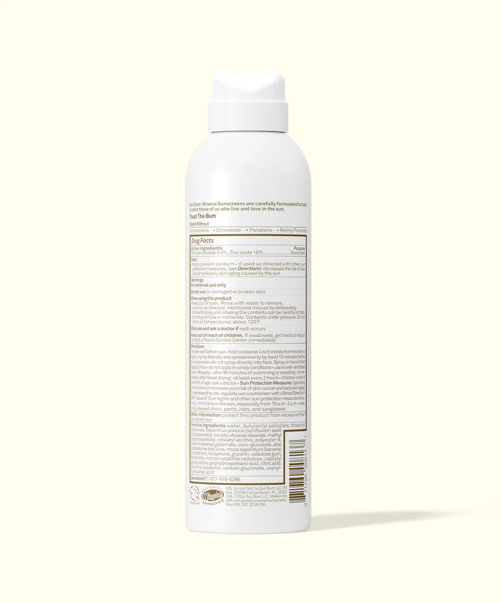 Sunbum Mineral SPF 50 Sunscreen Spray