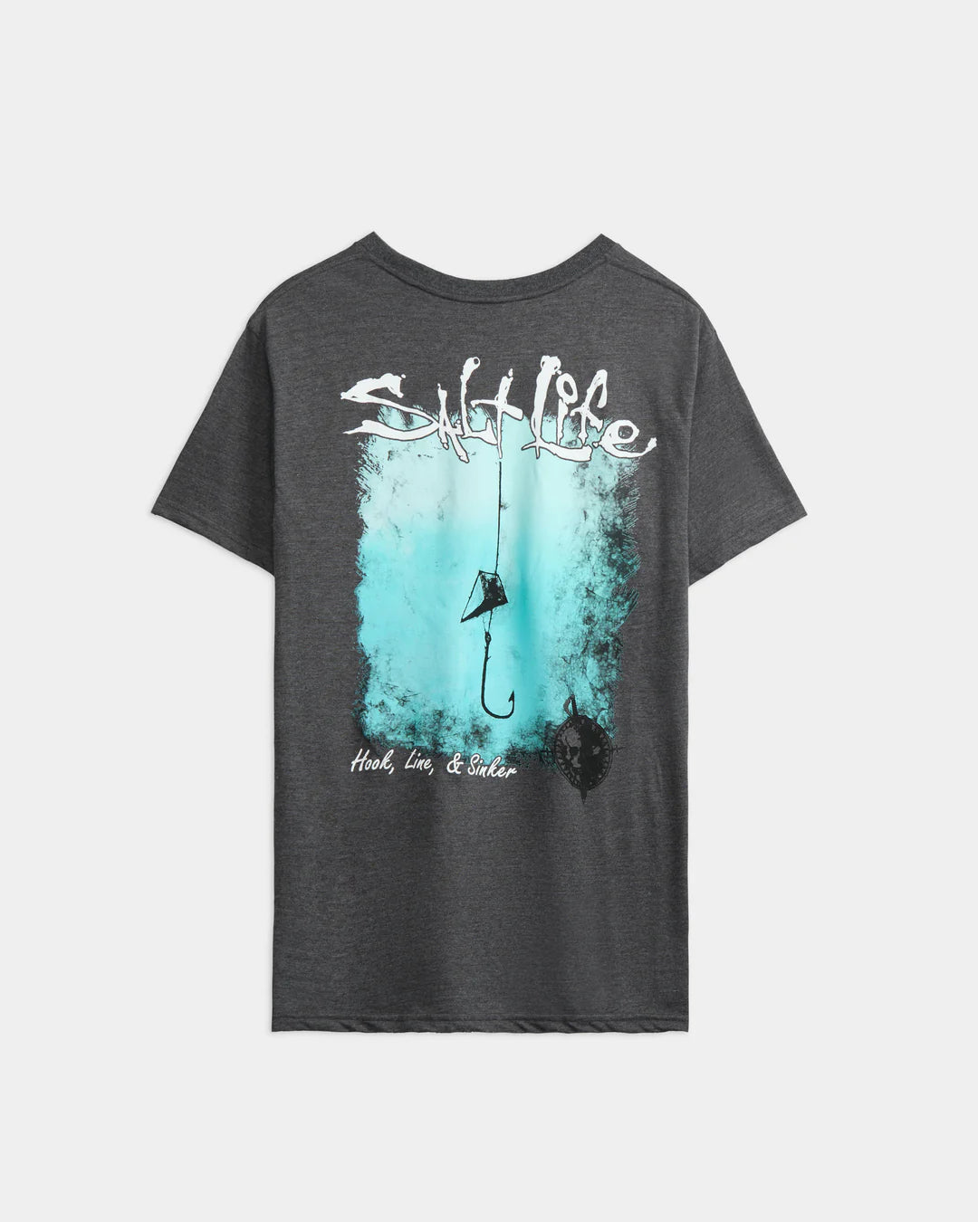 SALT LIFE Men's Hook Line and Sinker Short Sleeve Tee - BeachToBlvd