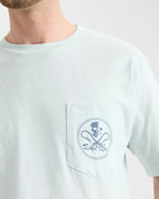 Salt Life Men's Skull and Hooks Pocket Tee Shirt- FRESH MINT - BeachToBlvd