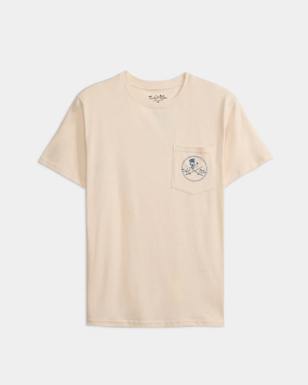 SALT LIFE Men's Skull and Poles Short Sleeve Tee - BeachToBlvd