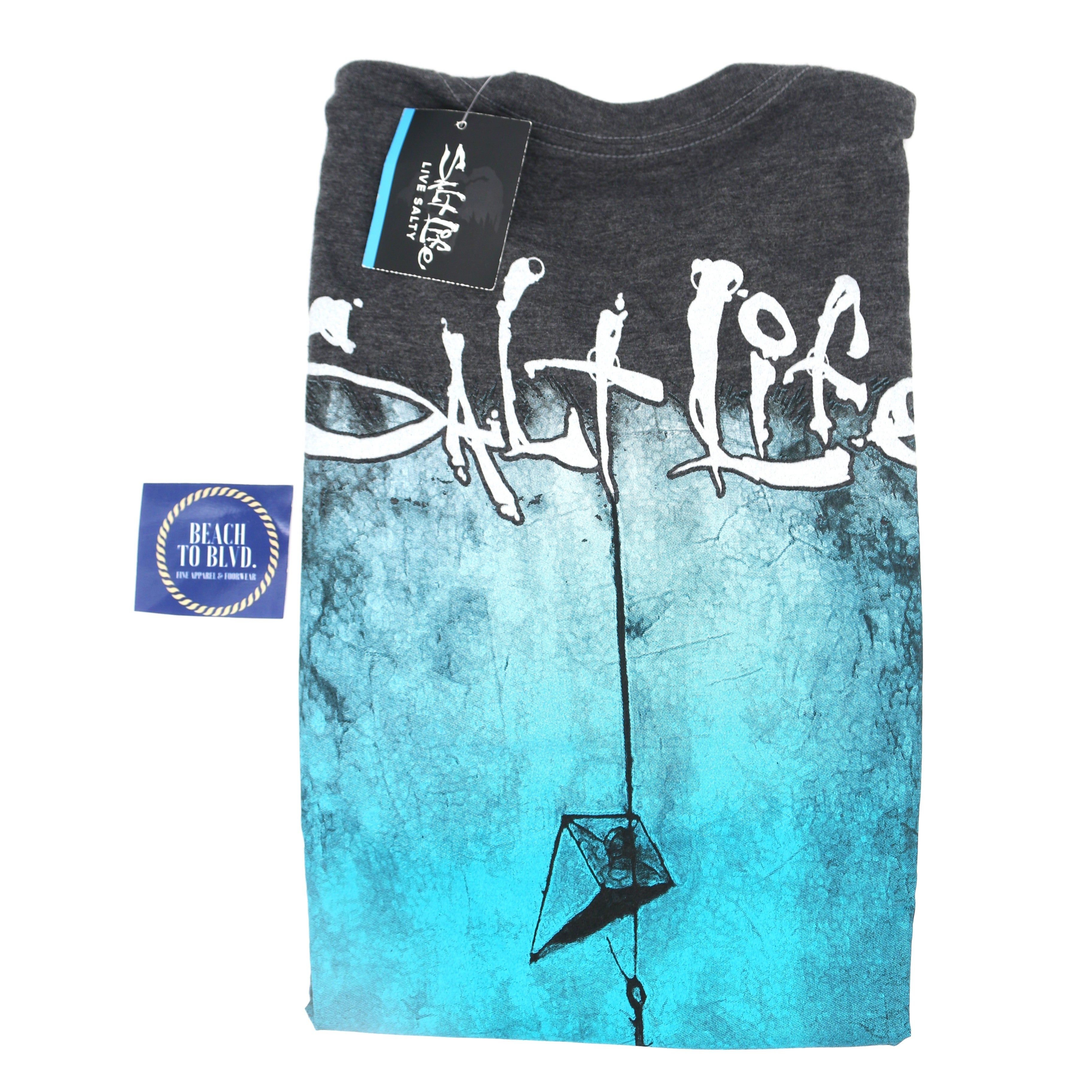 SALT LIFE Men's Hook Line and Sinker Short Sleeve Tee - BeachToBlvd