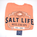 SALT LIFE Reel Livin' T-Shirt- GRAPEFRUIT - BeachToBlvd