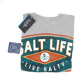 SALT LIFE Concealed Badge T-Shirt- HEATHERED GREY - BeachToBlvd
