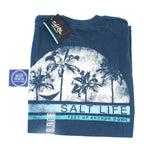 SALT LIFE SUN STRIPES TEE - SLM11026 - BeachToBlvd