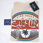 SALT LIFE WAVY DAYS TEE - SLM11070- CHALK - BeachToBlvd