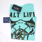 SALT LIFE HOOKED FOR LIFE SS TEE - SLM11142 - BeachToBlvd