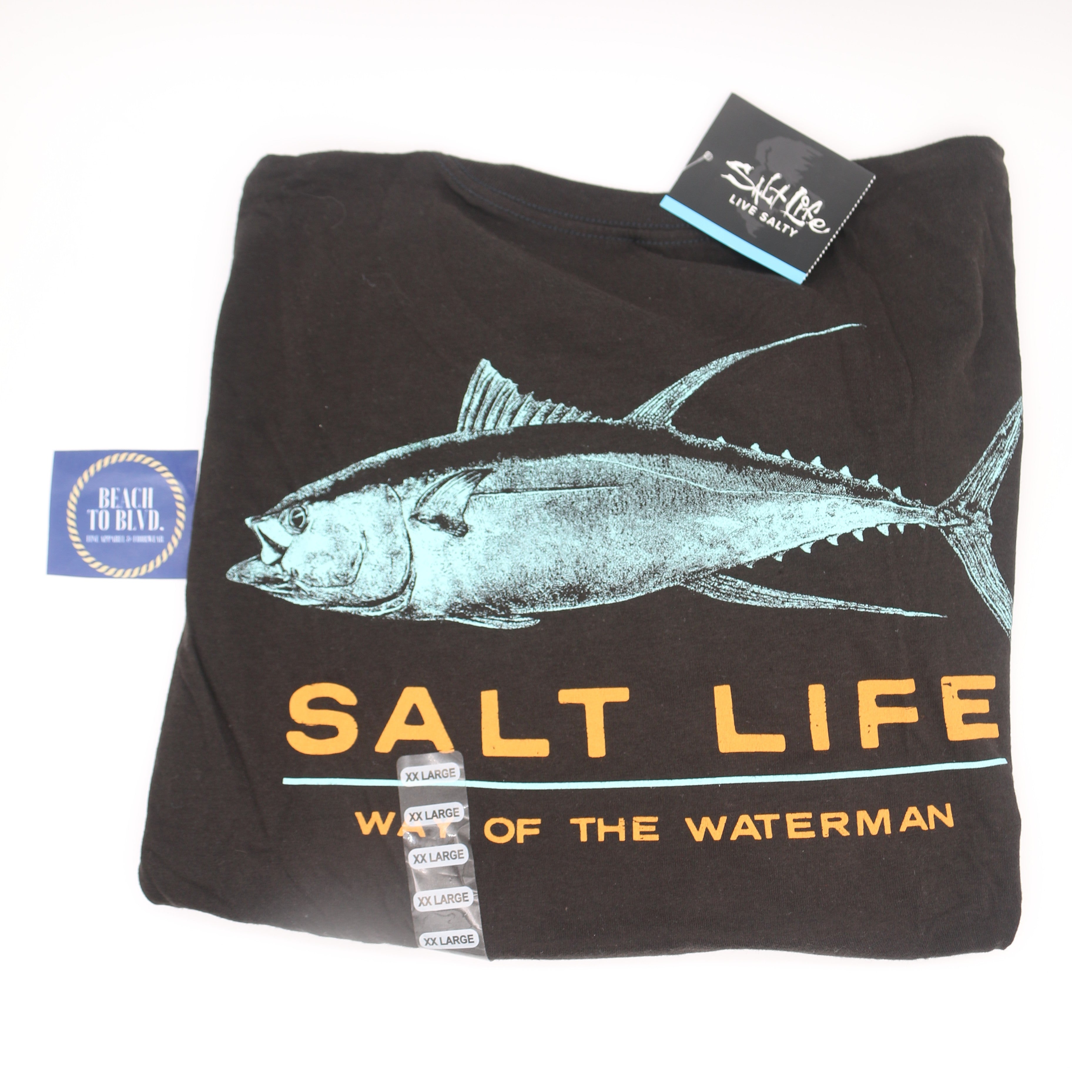SALT LIFE Men's Deep Ventures Short Sleeve Tee - BeachToBlvd
