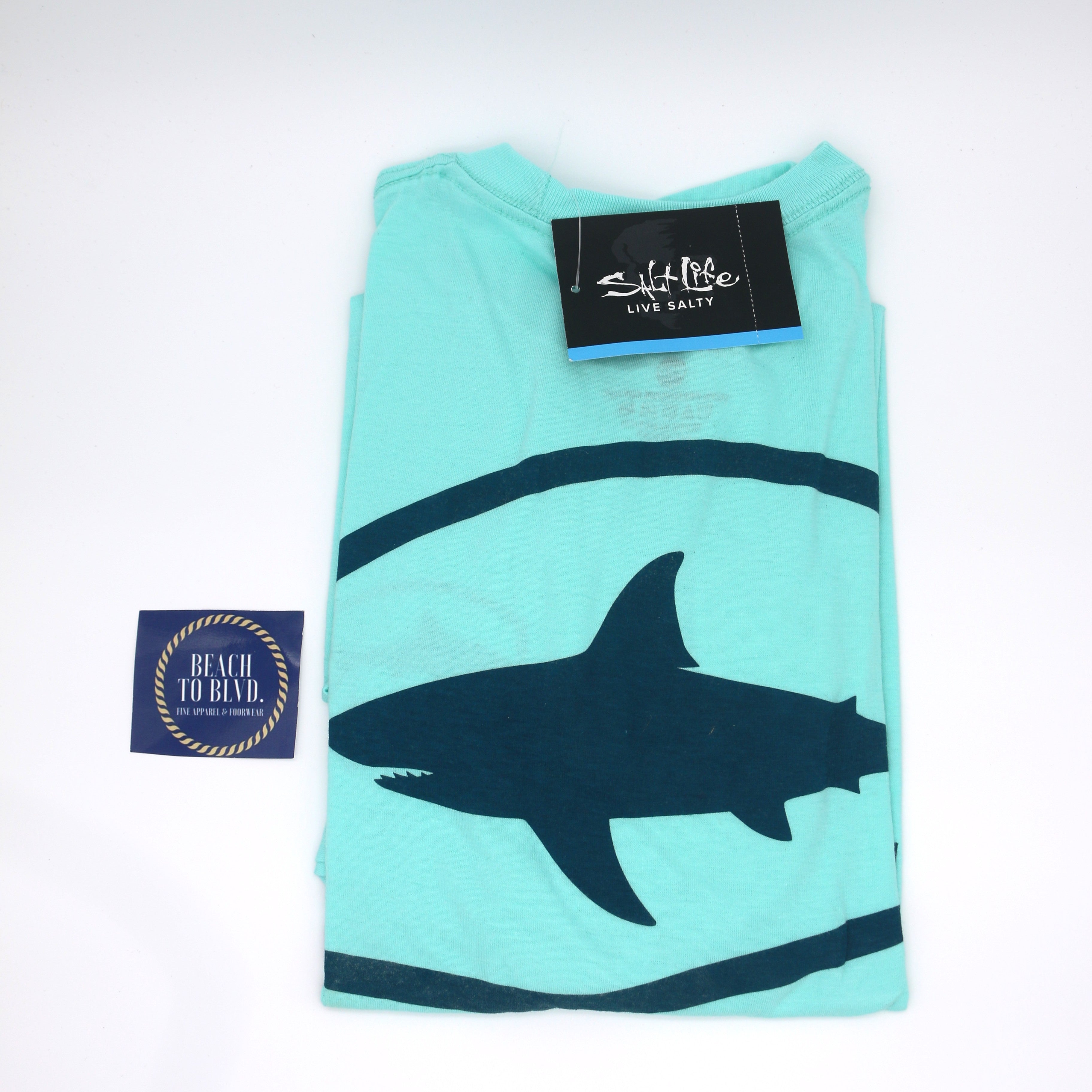 Salt Life Men's Pro Salt Shark Short Sleeve T-shirt - BeachToBlvd