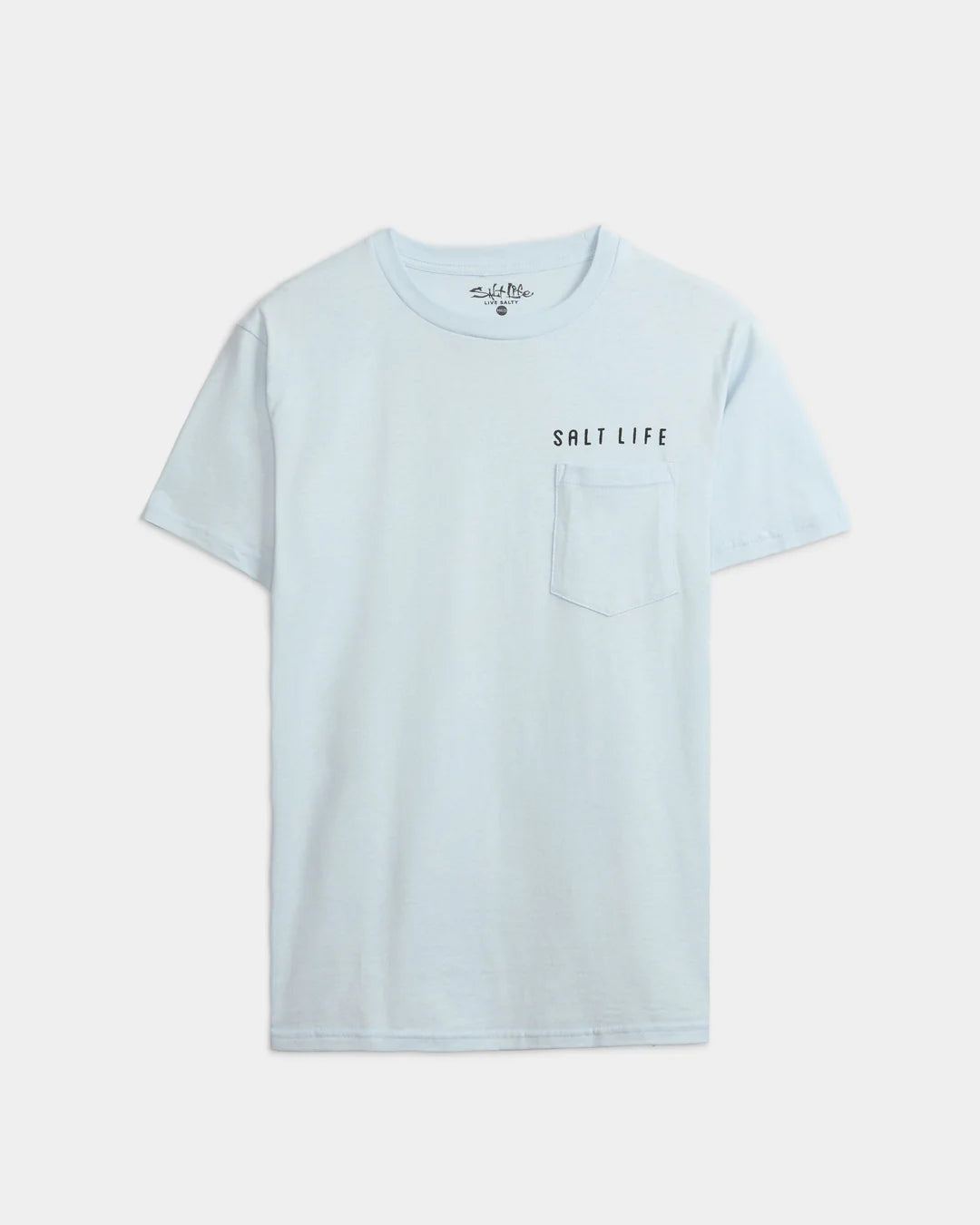 SALT LIFE Men's Redfish Stars and Stripe Short Sleeve Tee- SKY BLUE - BeachToBlvd