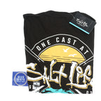SALT LIFE Men’s One Cast At A Time Short Sleeve Tee - BeachToBlvd
