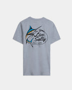 SALT LIFE Men’s Salty Marlin Lure Short Sleeve Tee - BeachToBlvd