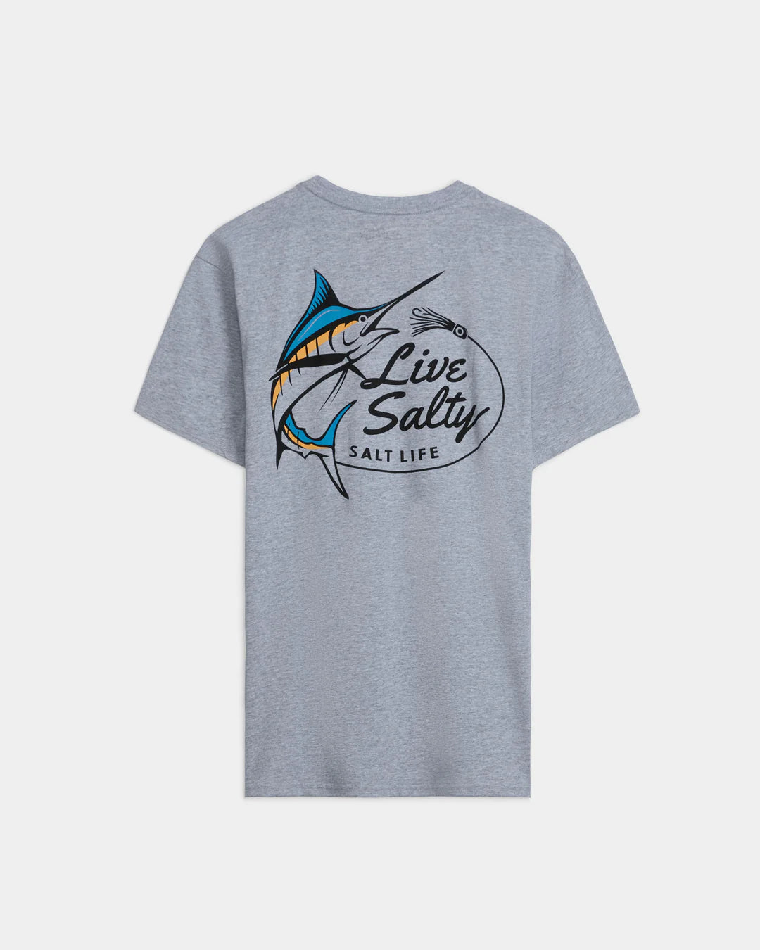 SALT LIFE Men’s Salty Marlin Lure Short Sleeve Tee - BeachToBlvd