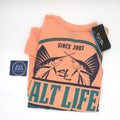 Salt Life Short Sleeve Fin Chaser Graphic T-Shirt- PAPAYA - BeachToBlvd