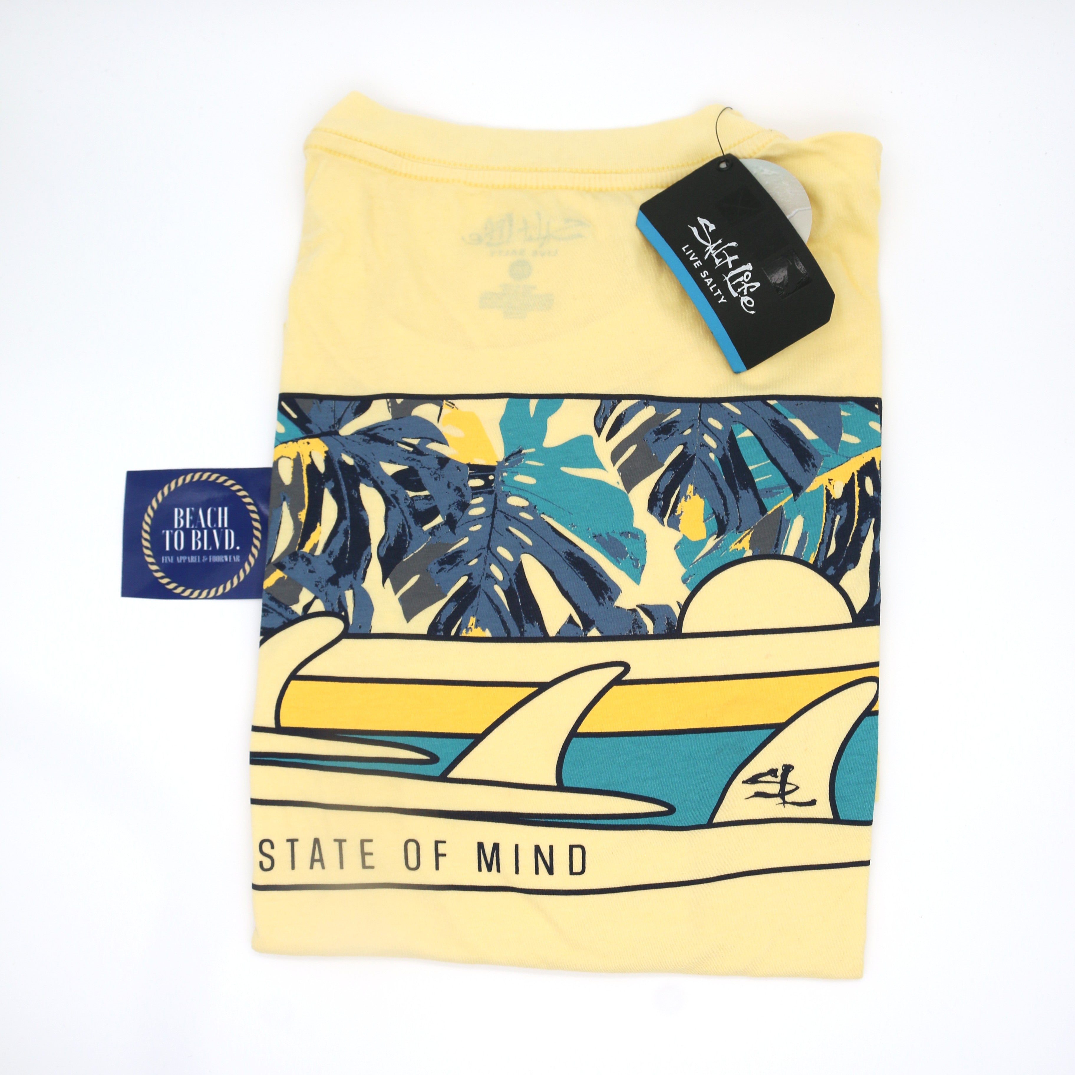 Salt Life Yellow "A Salty State Of Mind" -SLM30308 - BeachToBlvd