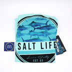 SALT LIFE Salt Life Marlin Retreat Short Sleeve Performance Pocket Tee- LIGHT ARUBA HEATHER - BeachToBlvd
