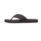 Sanuk Mens Beer Cozy 2 Sandals - Dark Brown - BeachToBlvd