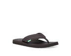 Sanuk Mens Beer Cozy 2 Sandals - Dark Brown - BeachToBlvd