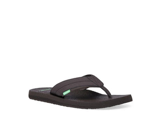 Sanuk Mens Beer Cozy 2 Sandals - Dark Brown - BeachToBlvd