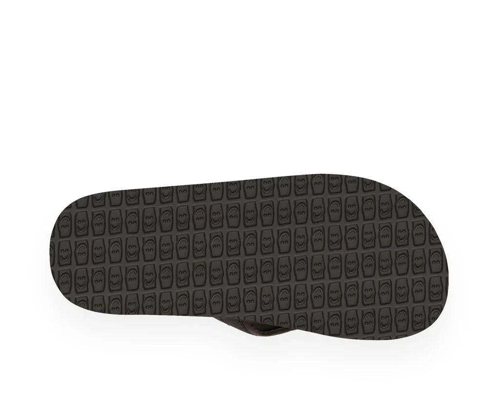 Sanuk Mens Beer Cozy 2 Sandals - Dark Brown - BeachToBlvd
