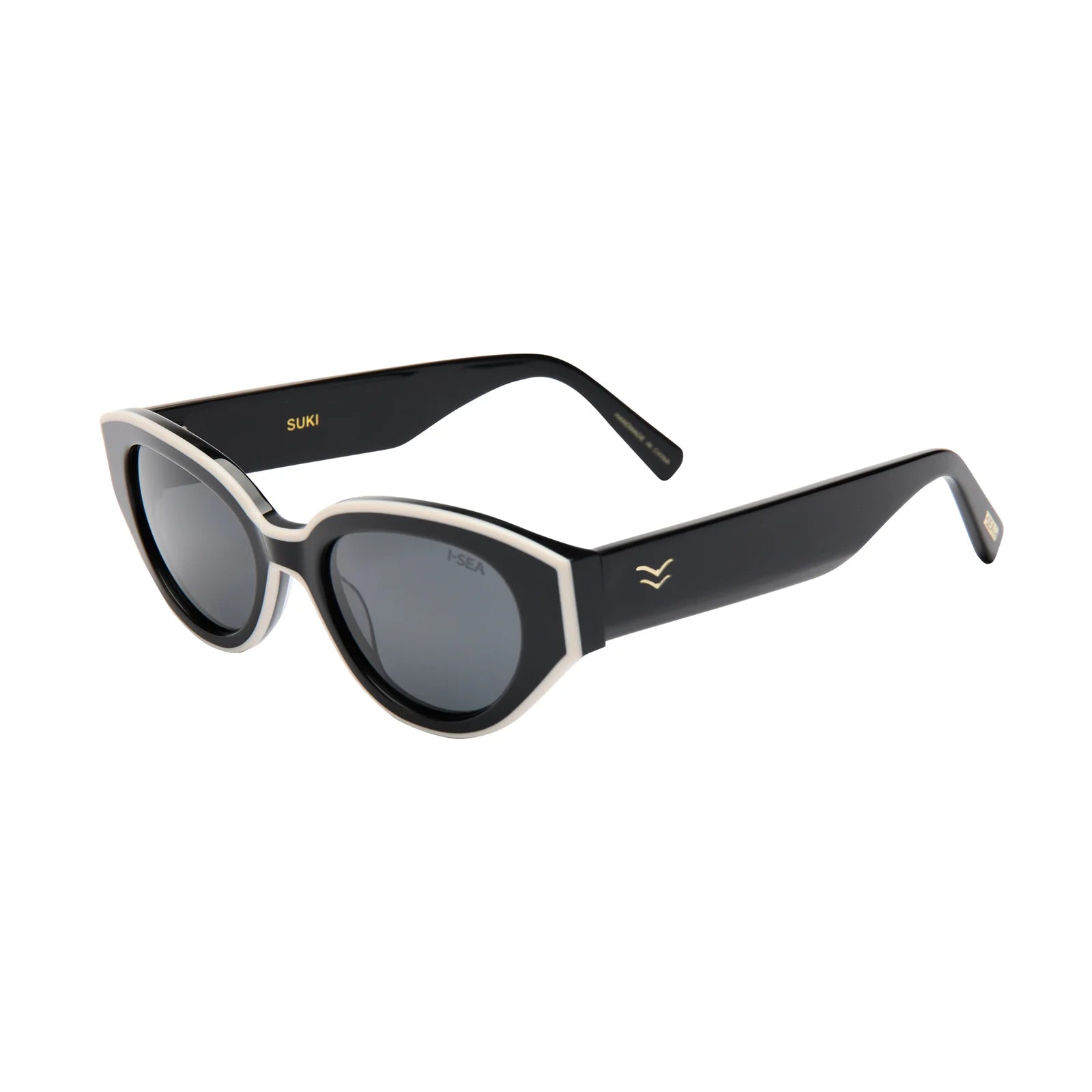I-SEA Suki Women's Polarized Sunglasses - Black Frame/ Smoke Lens