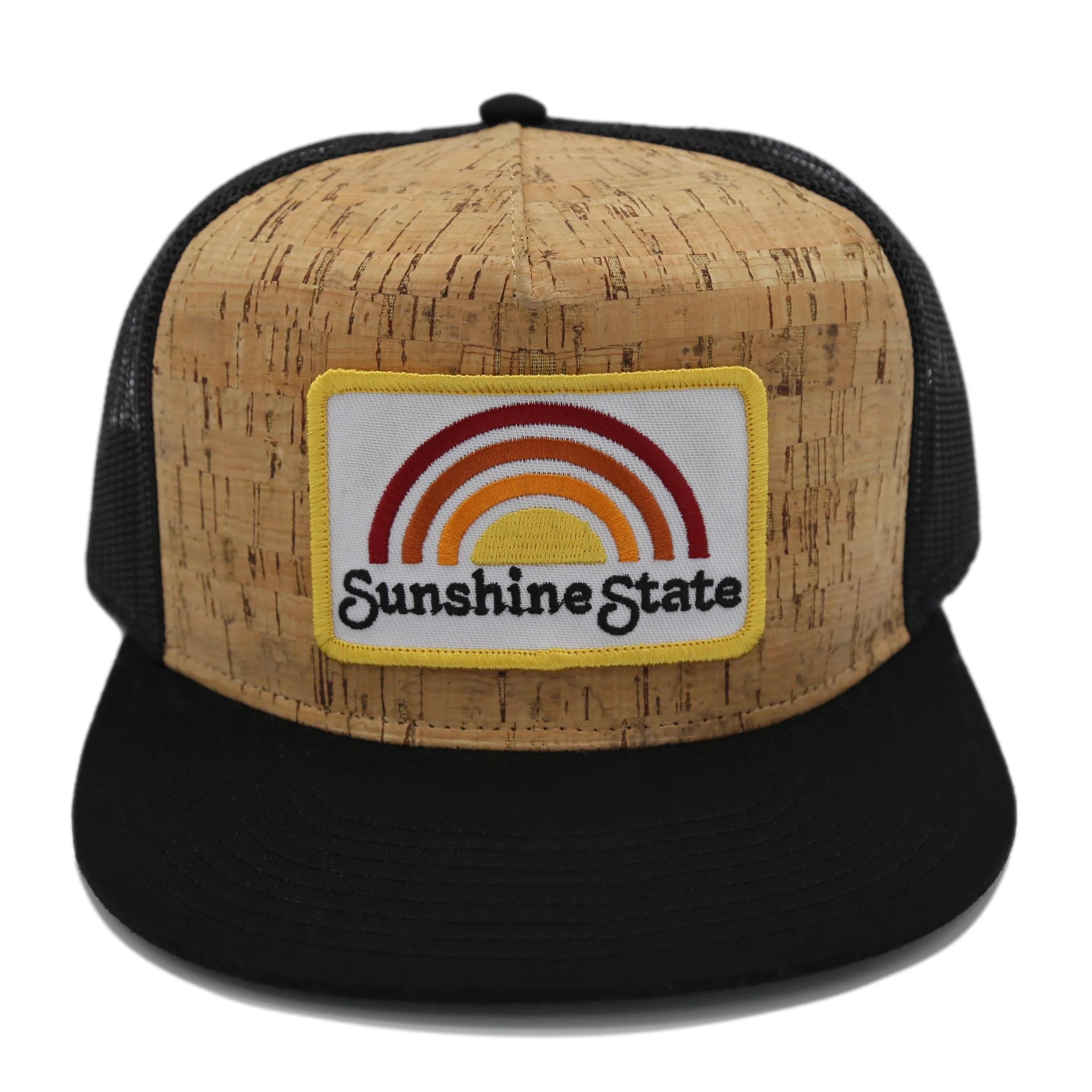 Sunshine State Cork Rainbow Trucker Hat - BeachToBlvd