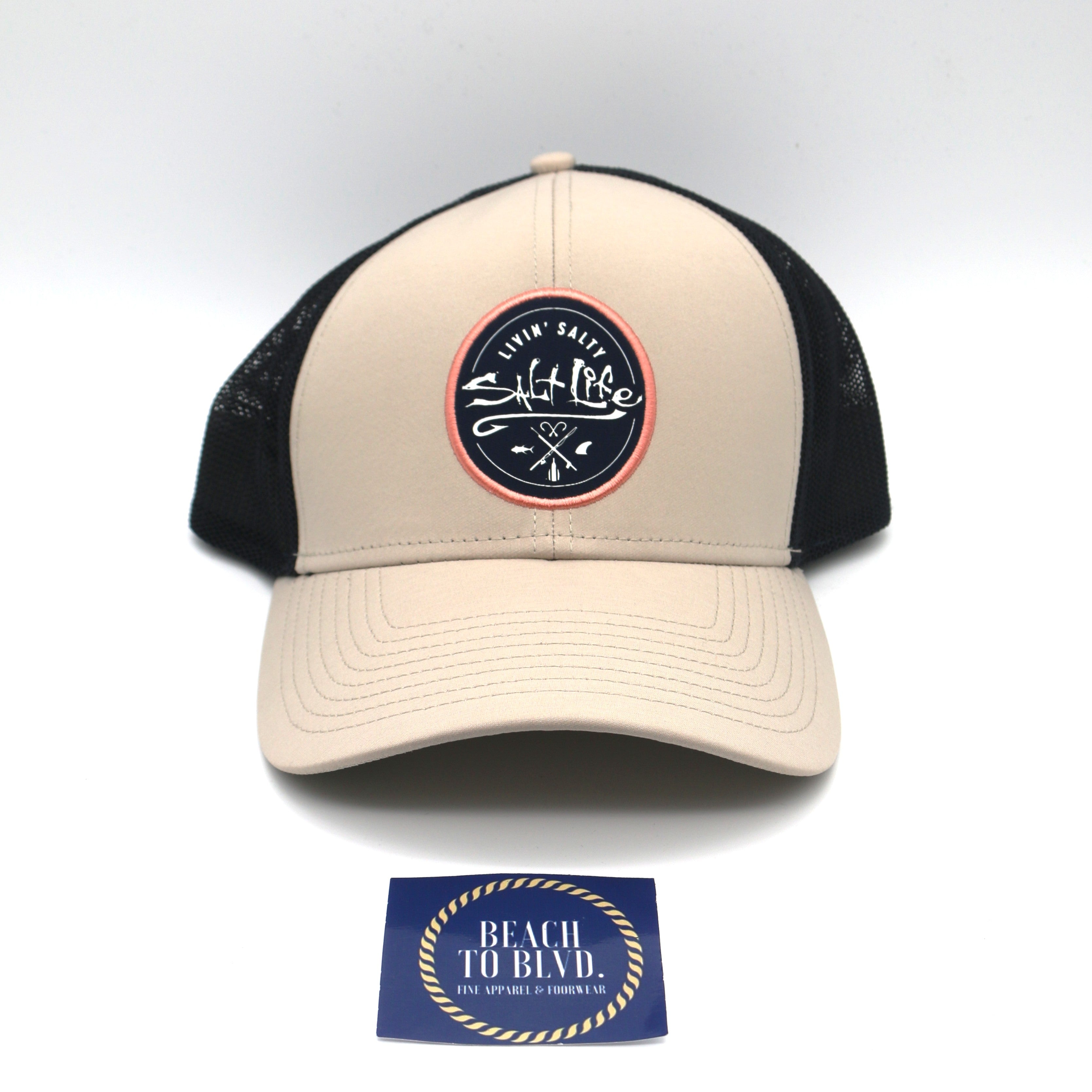 Salt Life Tan Stretch Fit Hat - SLM20337