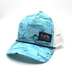 Salt Life Aquatic Life Blue Trucker Hat - SLM20377
