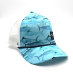 Salt Life Aquatic Life Blue Trucker Hat - SLM20377