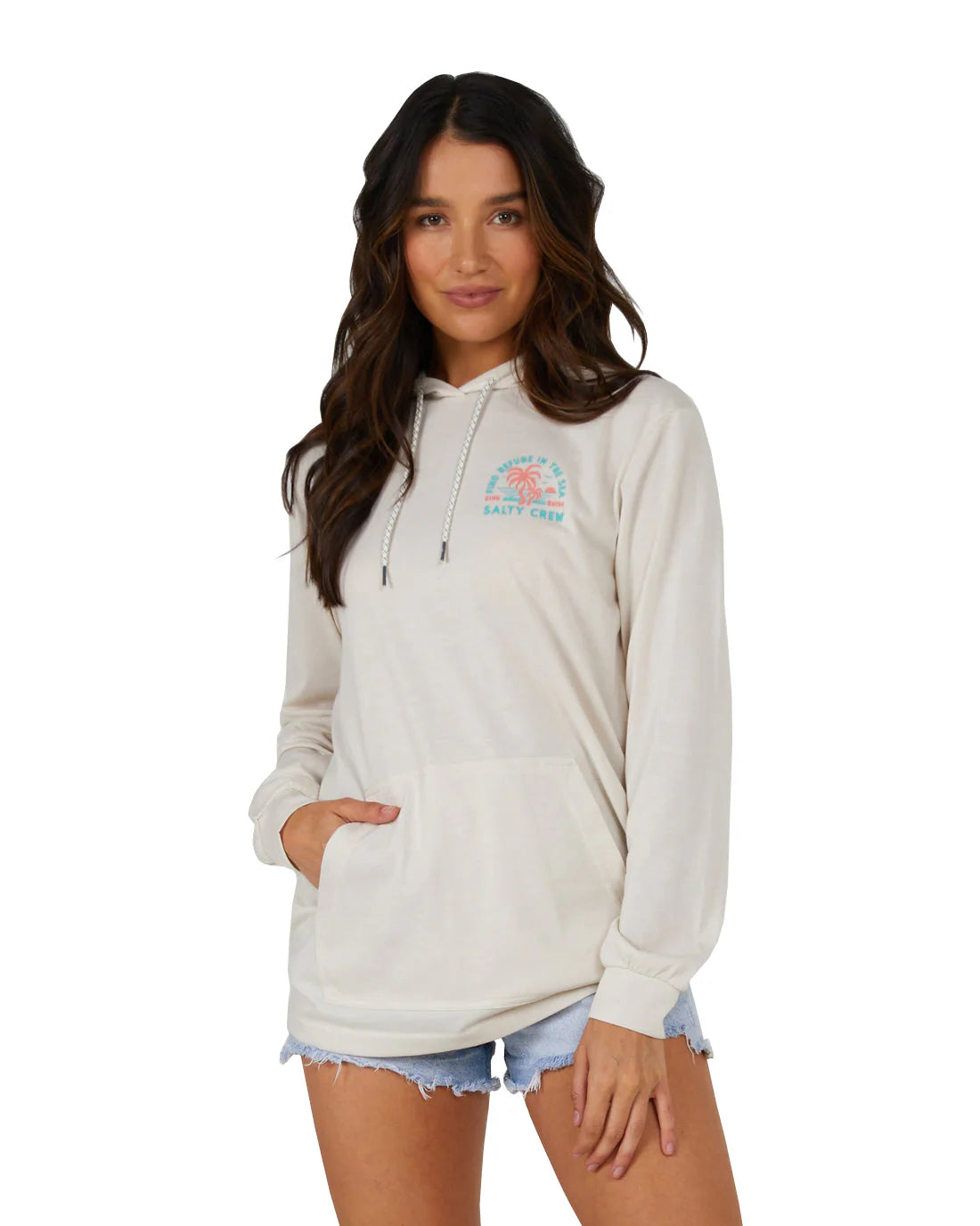 Salty Crew Goodtimes Hoody Long Sleeve Tech Tee - BeachToBlvd