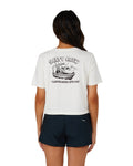 Salty Crew Floats Your Boat Women's Short Sleeve Crop T-Shirt - White - BeachToBlvd