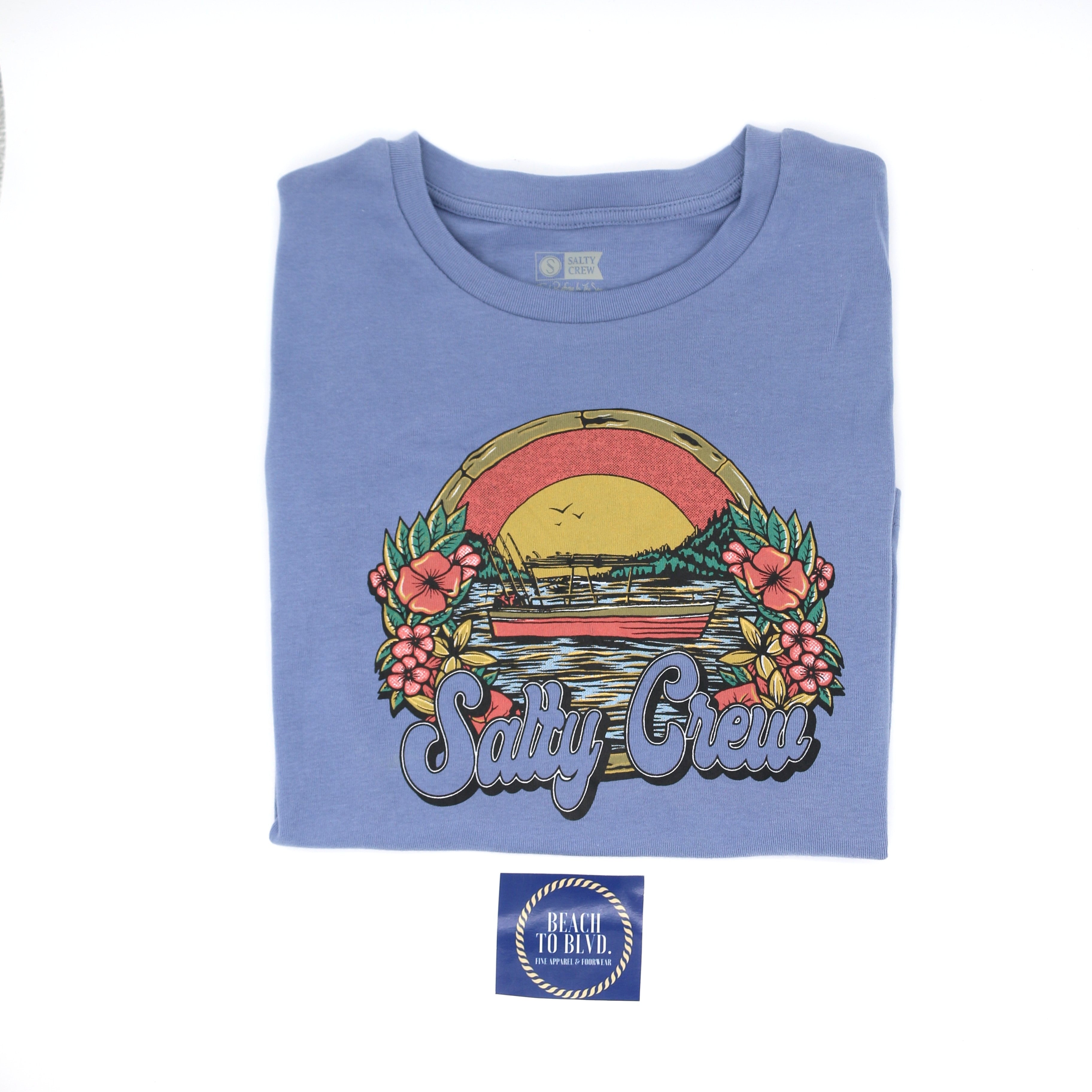 Salty Crew Women's On Vacatin Baby Tee Shirt - BeachToBlvd