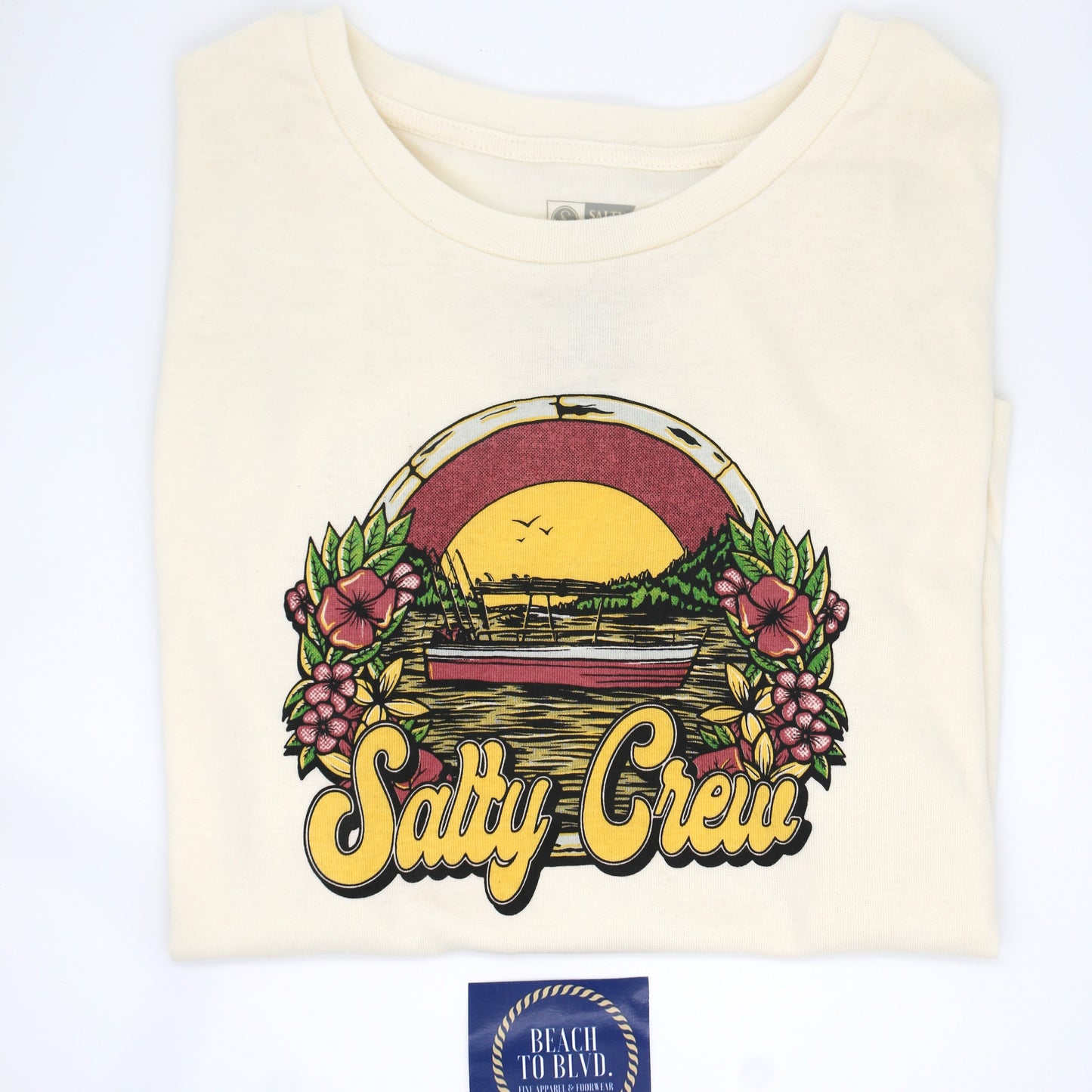Salty Crew Women's On Vacatin Baby Tee Shirt