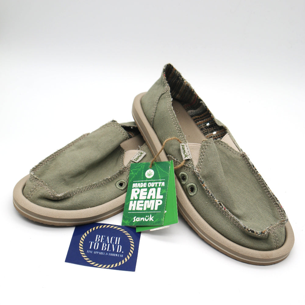 Sanuk Donna Hemp Shoes OGR - Women's - BeachToBlvd