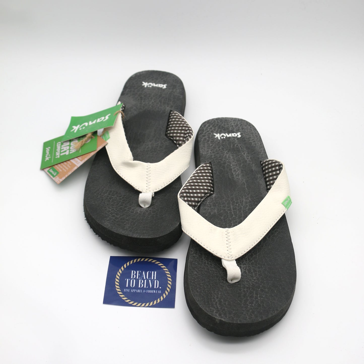 Sanuk Womens Sandals Yoga Mat- WHT - BeachToBlvd