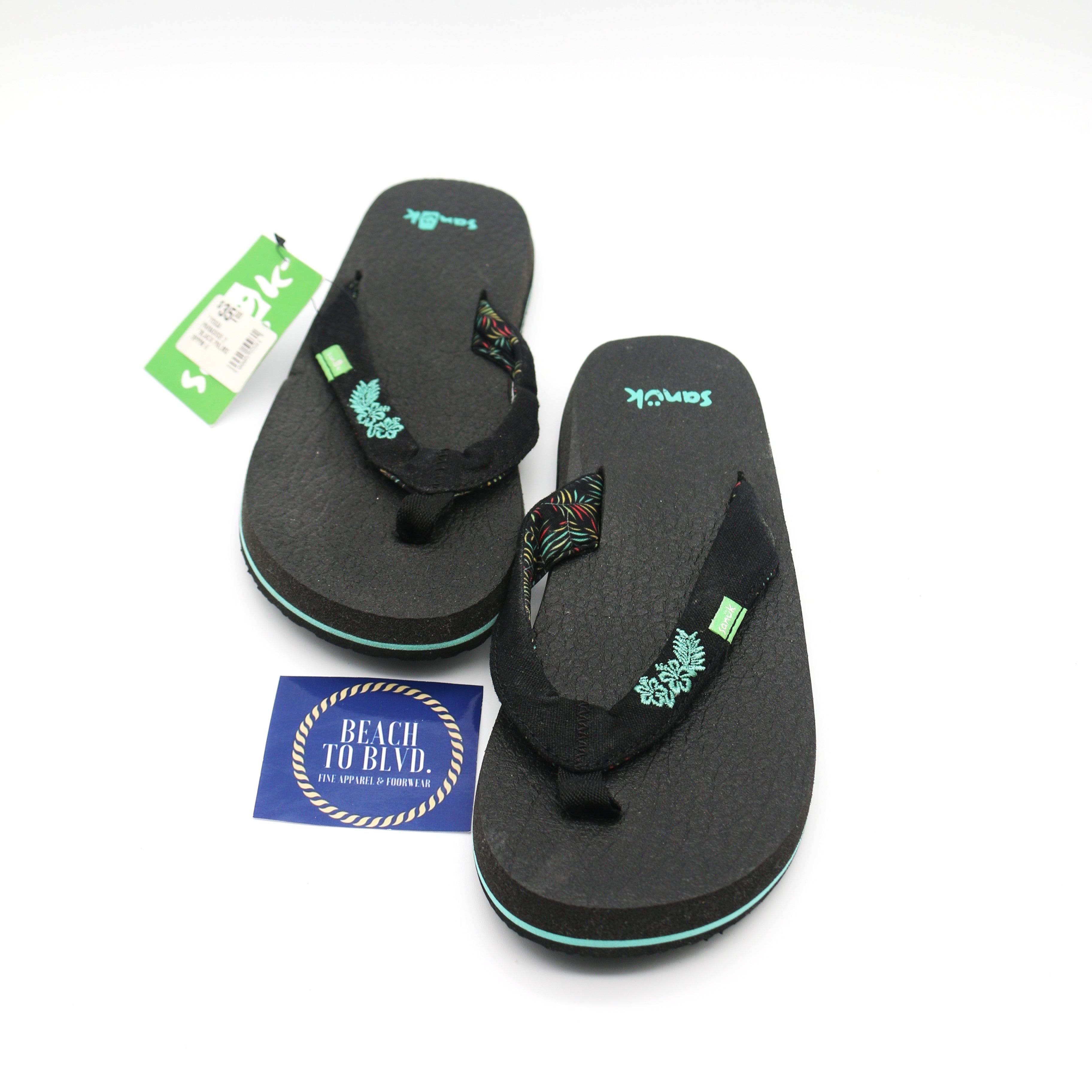 Sanuk Yoga Paradise II - Women -Black Paradise Palm - BeachToBlvd
