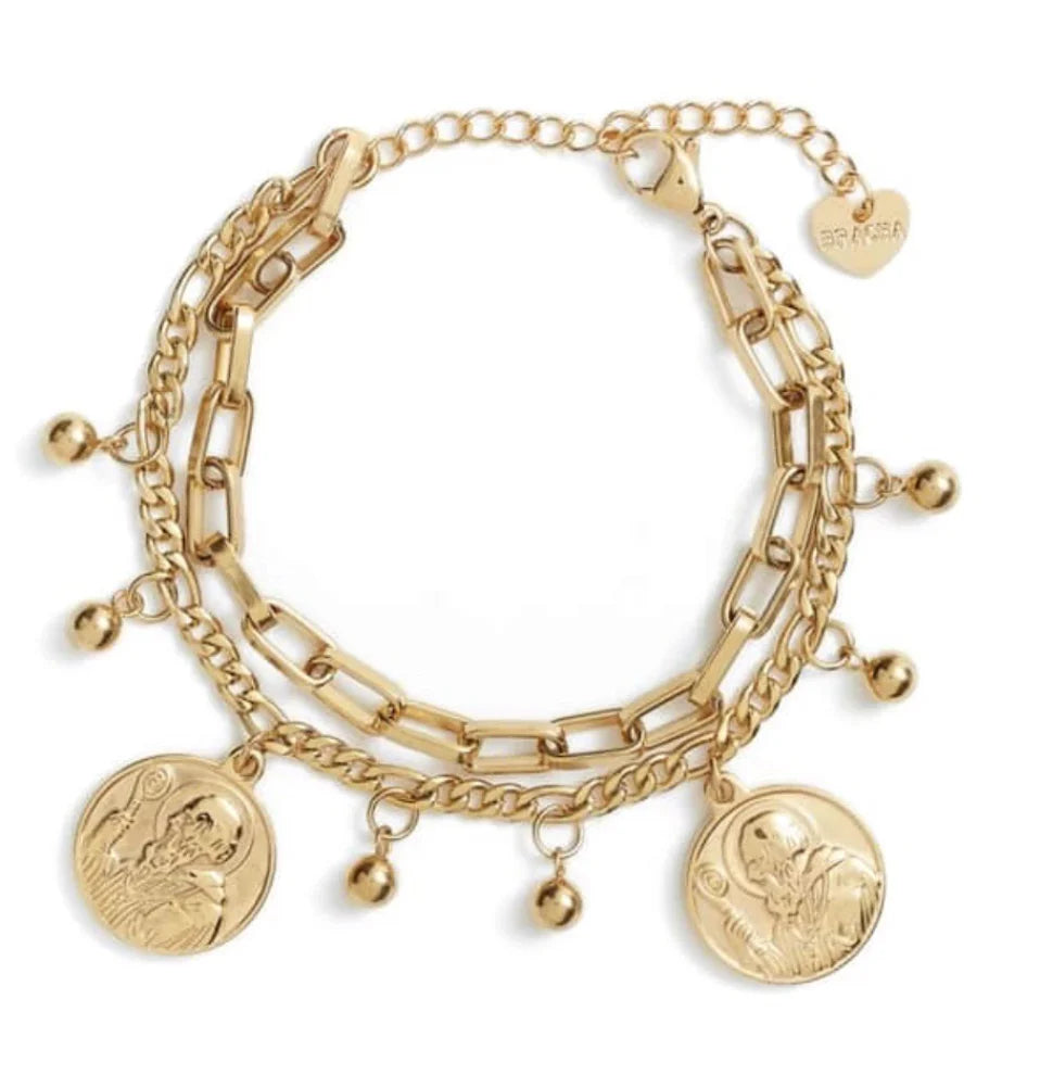 Sahira All Saints Coin Bracelet Gold