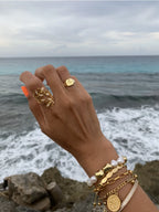 Sahira All Saints Coin Bracelet Gold