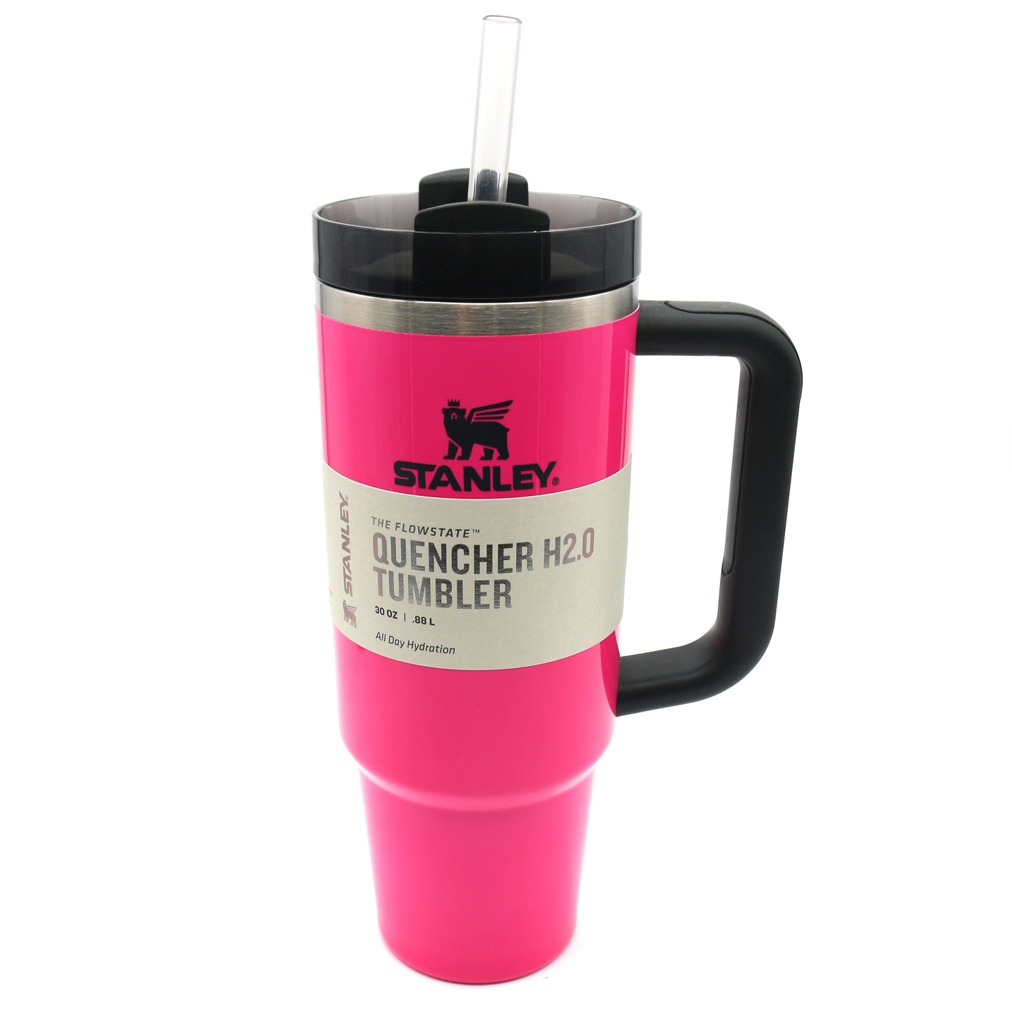 Stanley The Quencher H2.0 Flowstate Tumbler - Electric Pink 30 Ounces