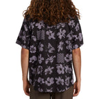 Billabong Men's Sundays Short Sleeve Button Up - Black/Purple
