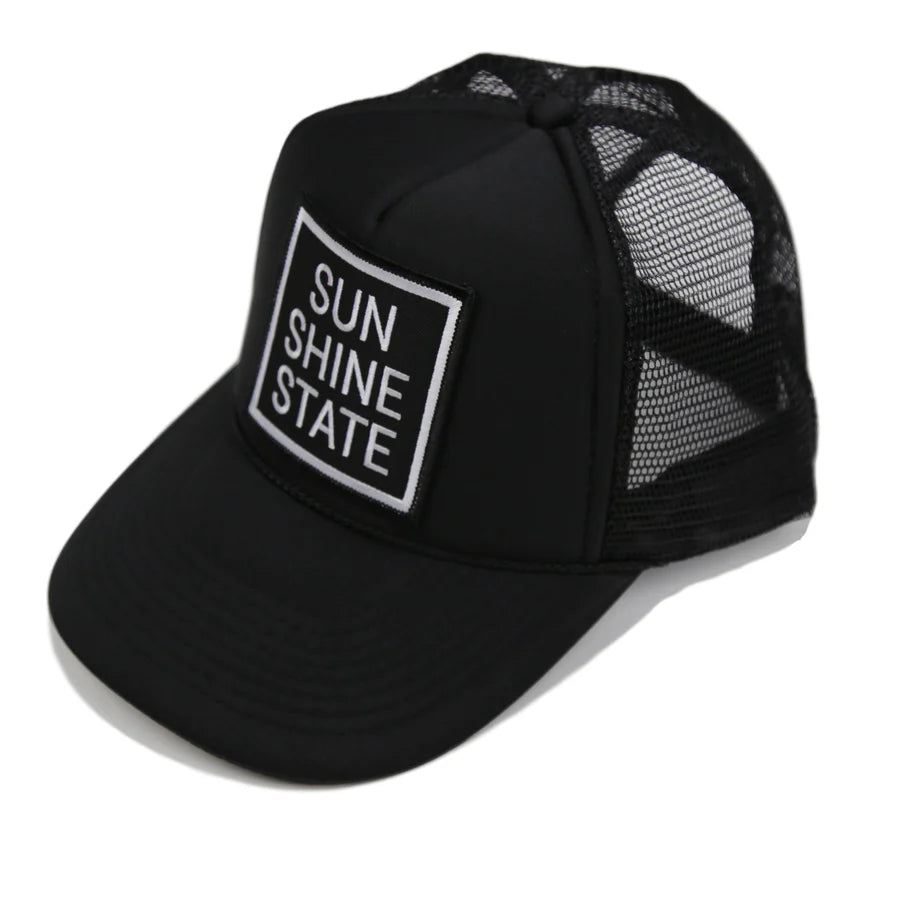 Sunshine State Black Foam Trucker Hat - BeachToBlvd