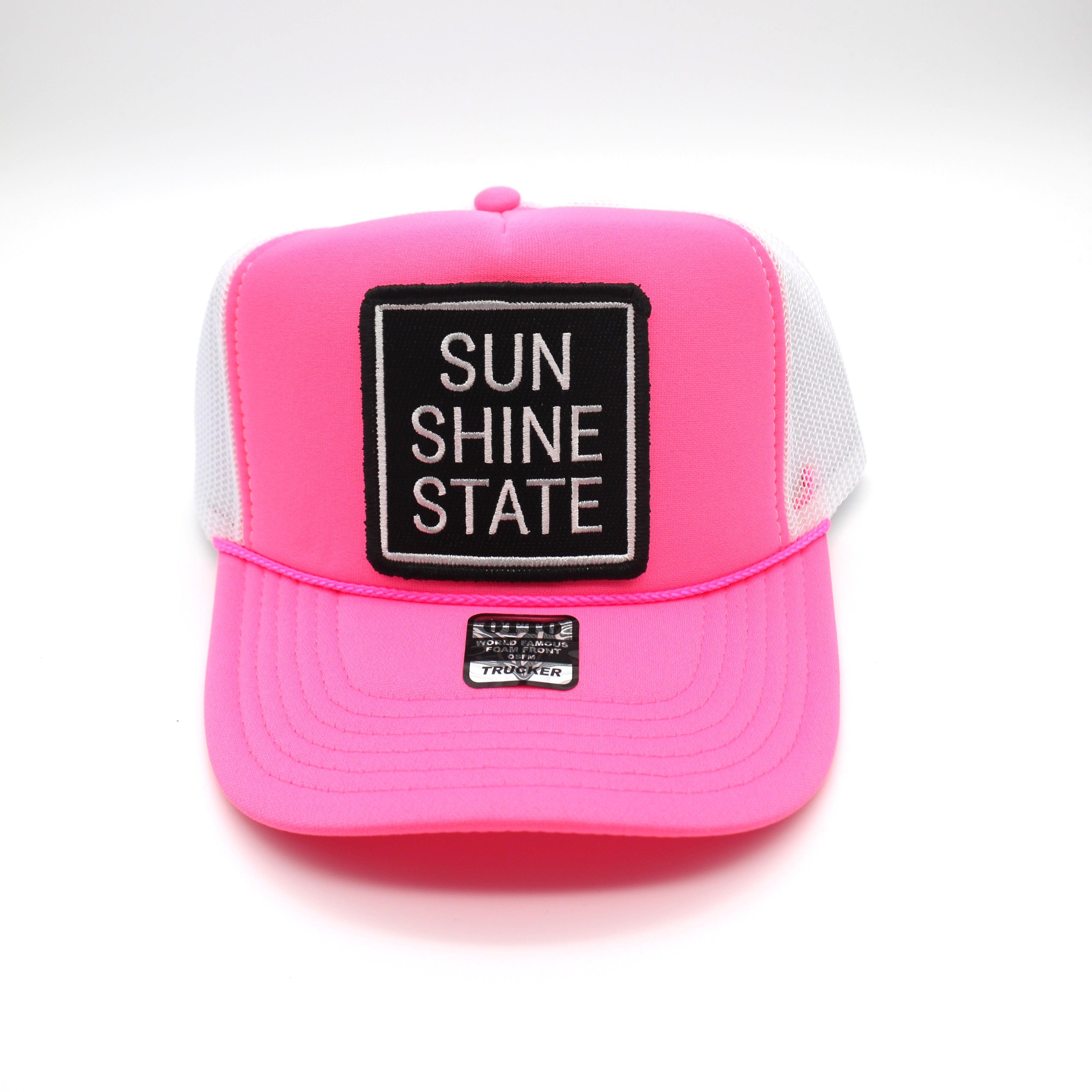 Sunshine State Pink Foam Trucker Hat - BeachToBlvd