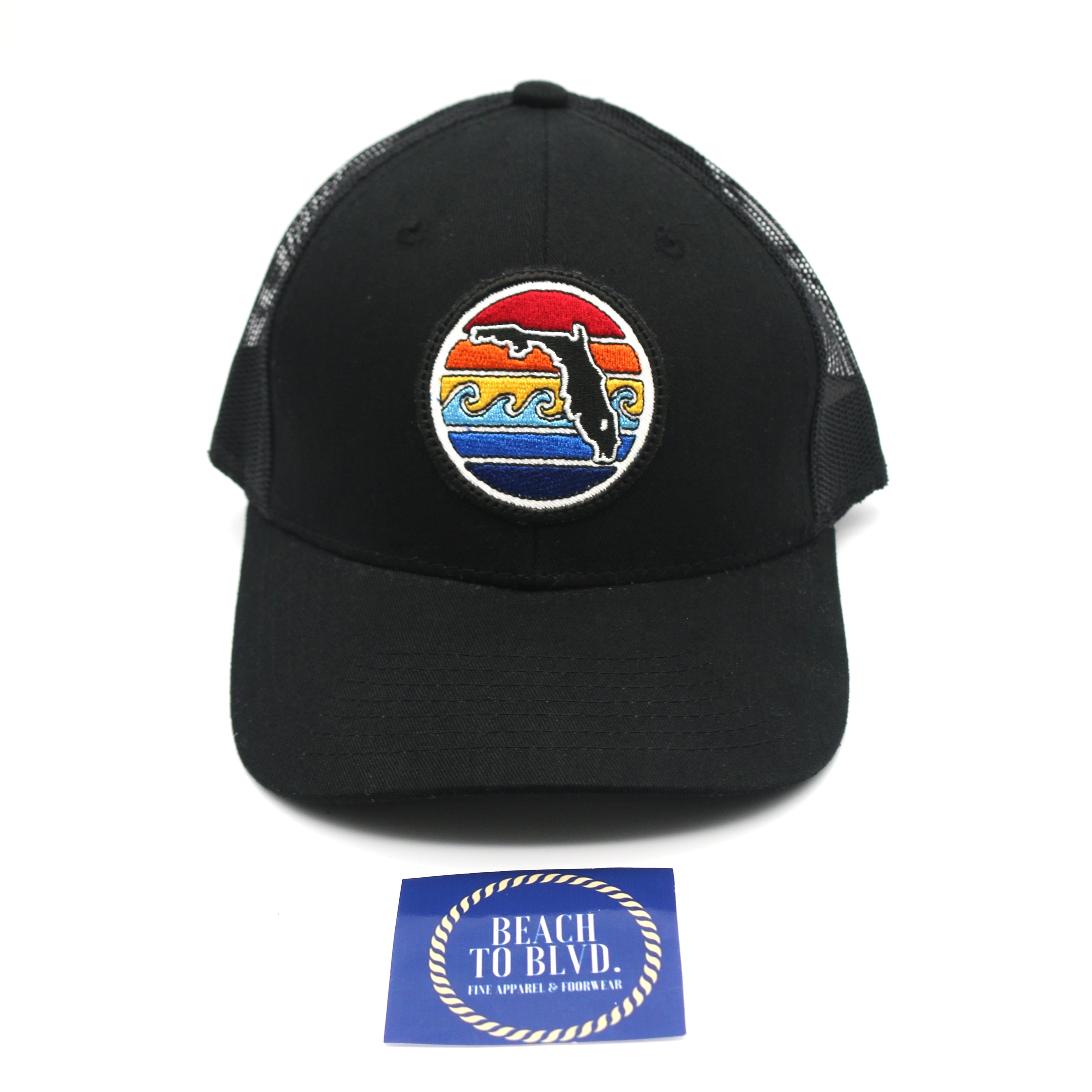 Sunshine State  Yupoong FL Sunset Trucker Hat - BeachToBlvd