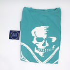 SALT LIFE Men's Skull and Poles Short Sleeve Tee- TEAL - BeachToBlvd