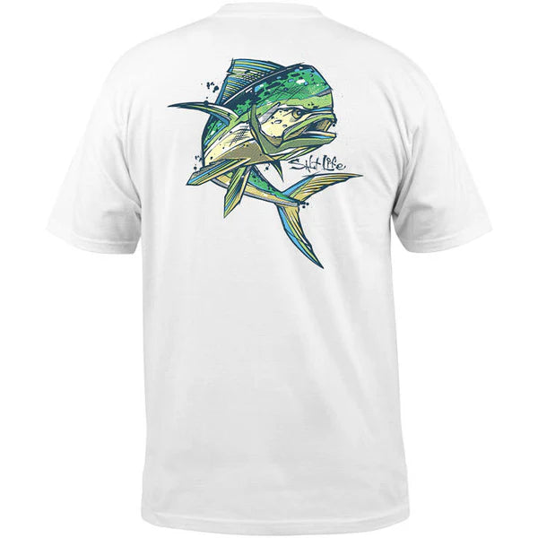 Salt Life Men's Short Sleeve T-Shirt with Pocket and Crew Neck - BeachToBlvd