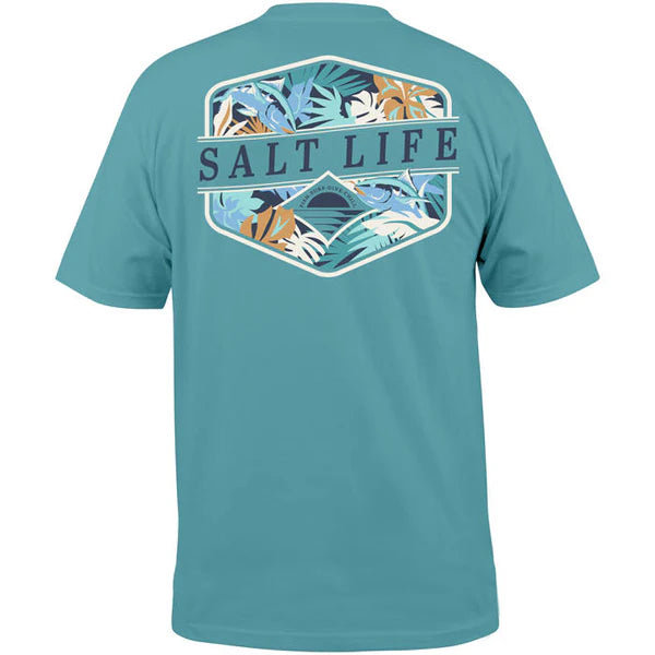 SALT LIFE RETRO TROPICAL TEE - SLM11195 - BeachToBlvd