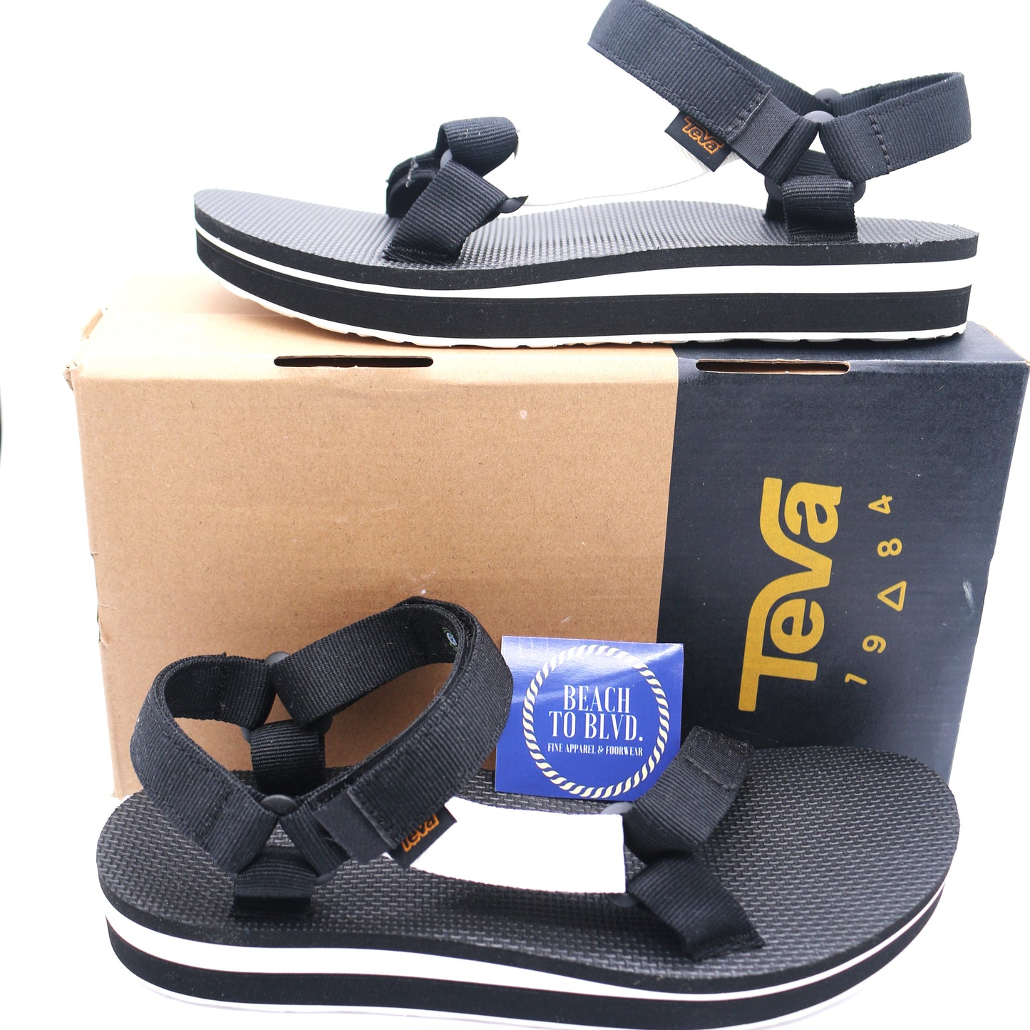 Teva Women's Midform Universal Sandal - Black\Bright White