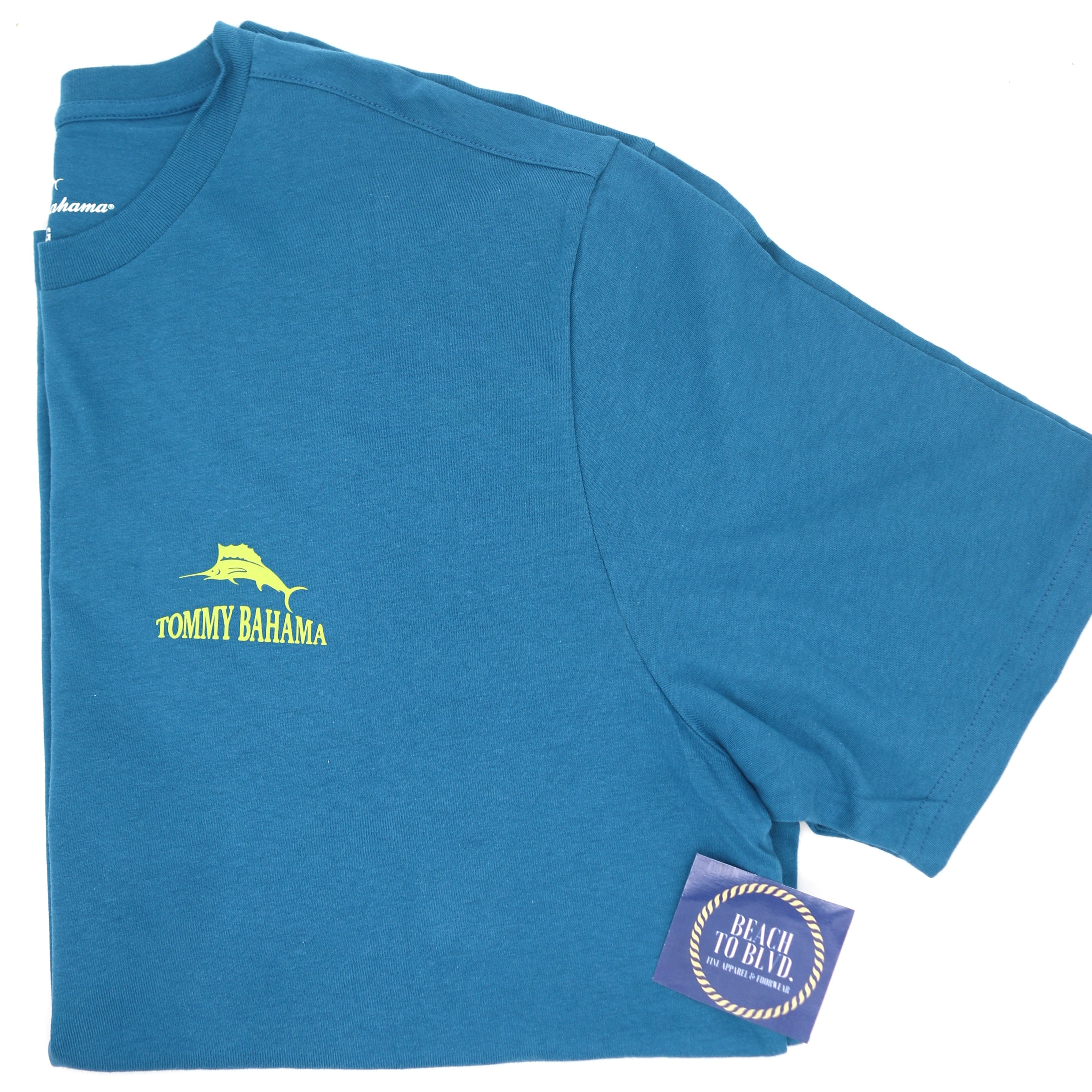 Tommy Bahama The Rum That Got Away T-Shirt - Blue Allure - BeachToBlvd
