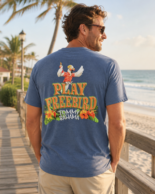 Tommy Bahama Play Freebird Graphic T-Shirt - Navy Heather